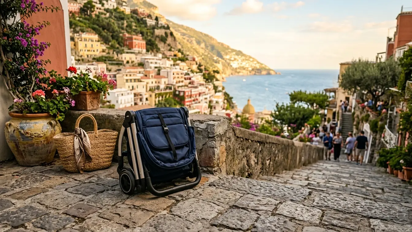 Compact travel stroller folded small