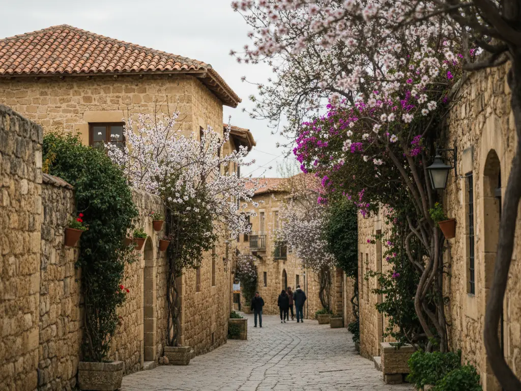 Spring streets in Cyprus