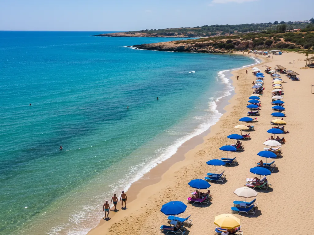 Summer coastline in Cyprus