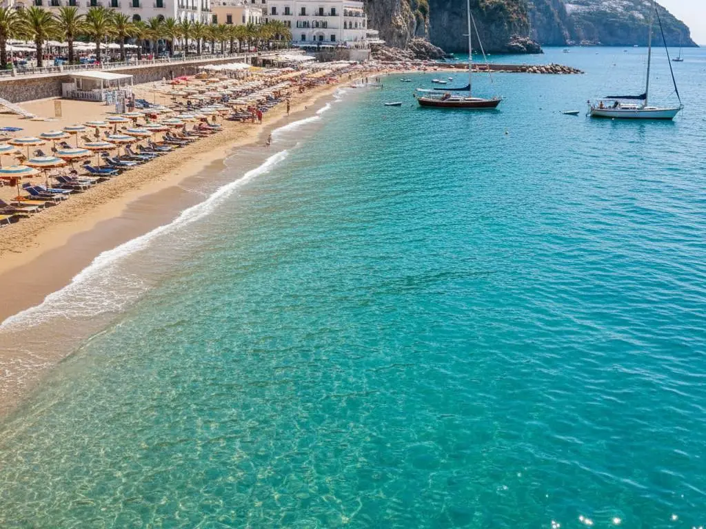 Summer coastline in Italy