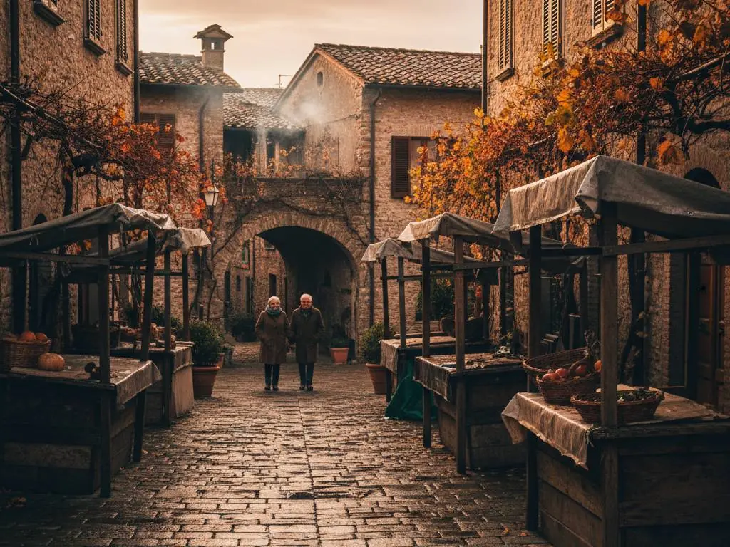 Quiet low season in Italy