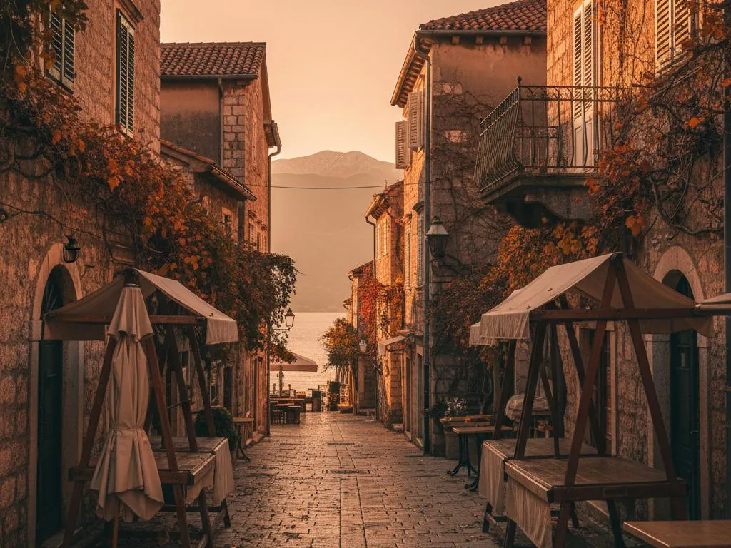 Quiet low season in Montenegro