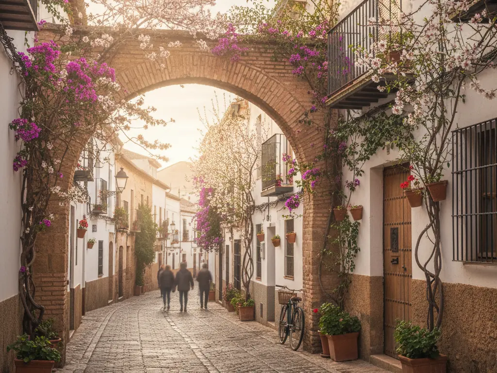 Spring streets in Spain