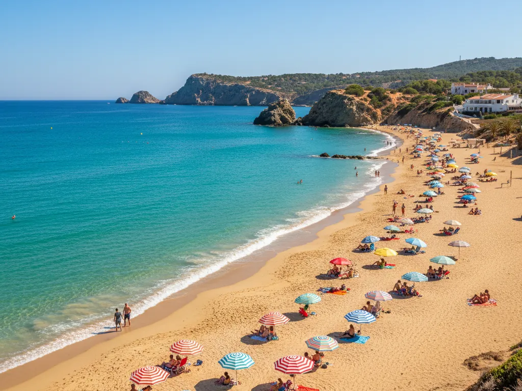Summer coastline in Spain