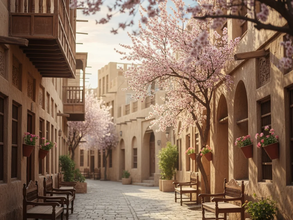 Spring streets in UAE