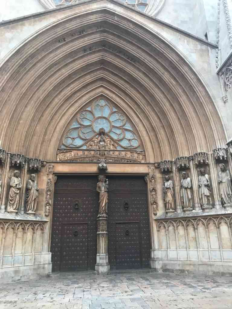 Magnificent door for the Cathedral de Tarragona