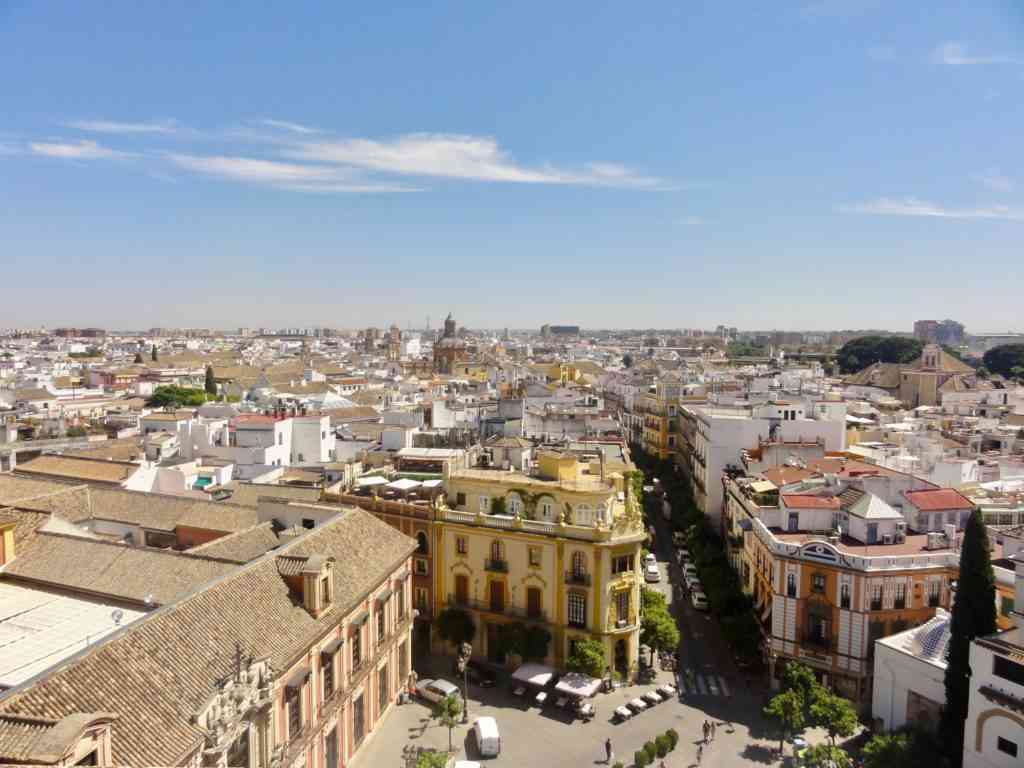 View of Seville from top of the Cathedral